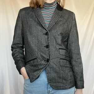 H&M Grey Blazer with Black Accents